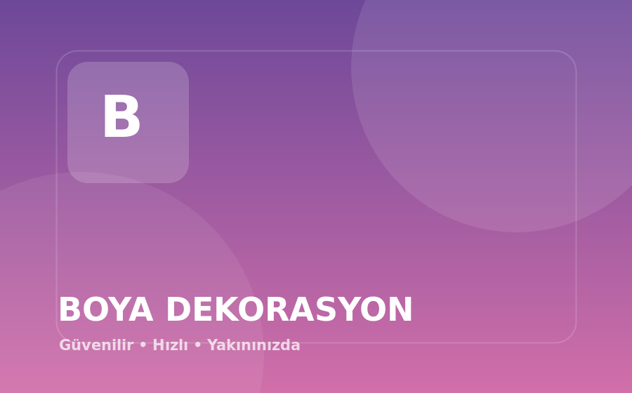 Usta Boya Dekorasyon